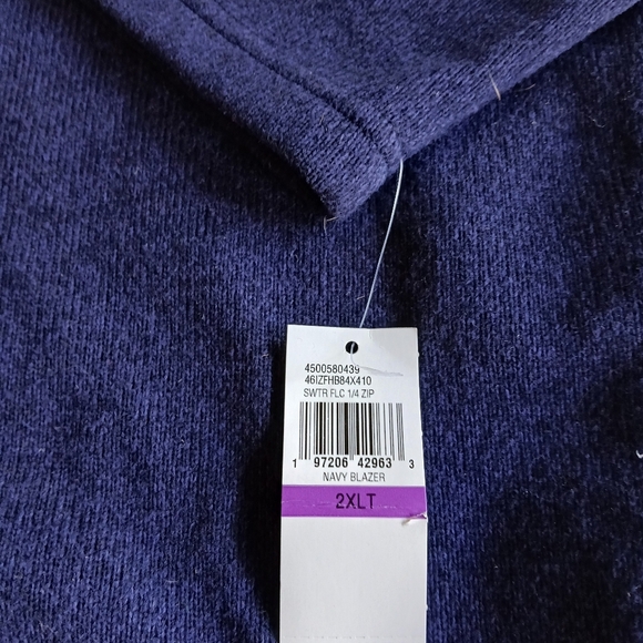 Izod Men's Blue Sweater NWT 2XL - Picture 2 of 4